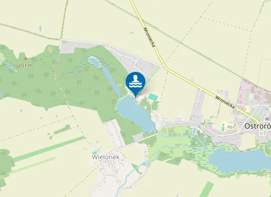 Map of KĄPIELISKO NAD JEZIOREM MORMIN