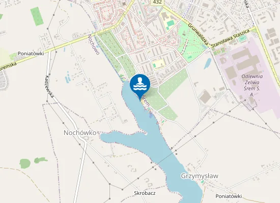 Map of KĄPIELISKO NA JEZIORZE GRZYMISŁAWSKIM