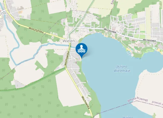 Map of KĄPIELISKO UCZNIOWSKIEGO KLUBU SPORTOWEGO KROKUS W WIELENIU