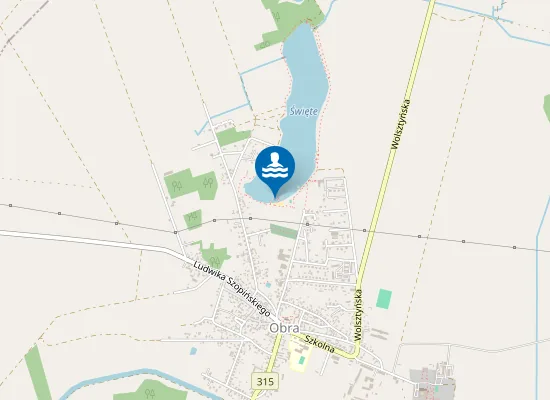 Map of KĄPIELISKO NAD JEZIOREM ŚWIĘTYM W OBRZE