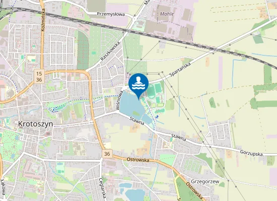 Map of Kąpielisko na zbiorniku wodnym Jezioro Odrzykowskie