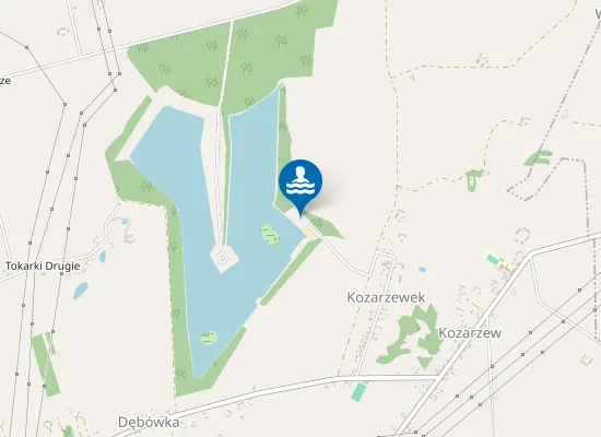 Map of Kąpielisko na wodach w Kozarzewek