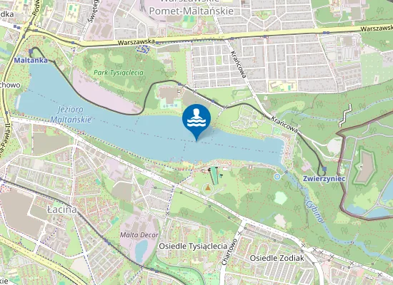 Map of KĄPIELISKO MALTA NA JEZIORZE MALTAŃSKIM