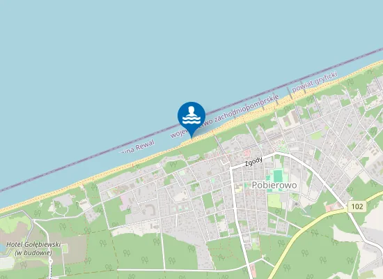 Map of Kąpielisko Pobierowo plaża zachodnia 2
