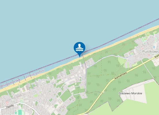 Map of Kąpielisko Pobierowo plaża wschodnia 2