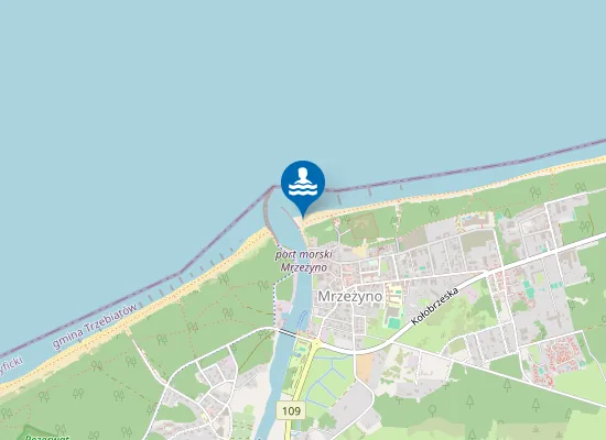 Map of KĄPIELISKO MRZEŻYNO ZACHÓD