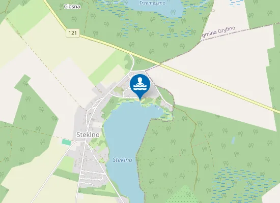 Map of KĄPIELISKO ŚRÓDLĄDOWE W STEKLNIE