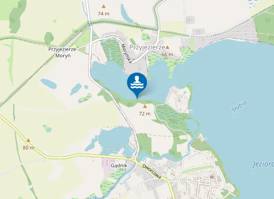 Map of KĄPIELISKO ŚRÓDLĄDOWE W MORYNIU