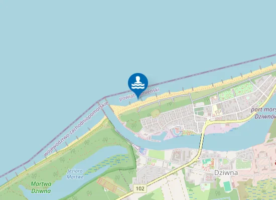 Map of KĄPIELISKO MORSKIE DZIWNÓW PRZYMORZE