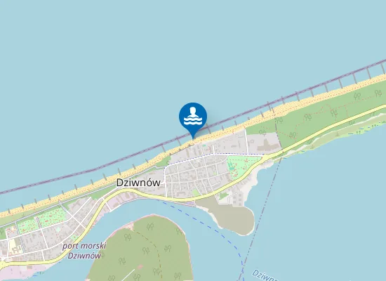 Map of Kąpielisko morskie Dziwnów Słoneczne
