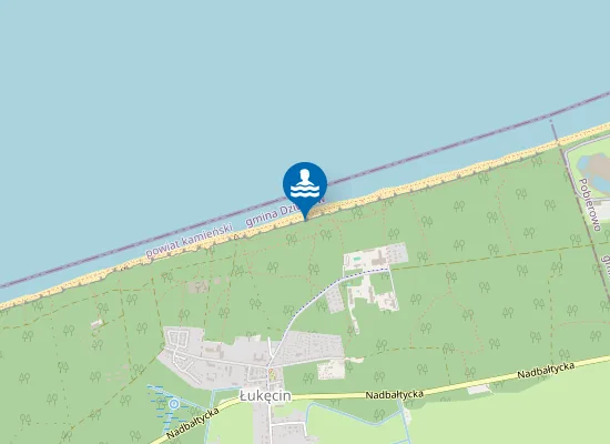 Map of KĄPIELISKO MORSKIE ŁUKĘCIN