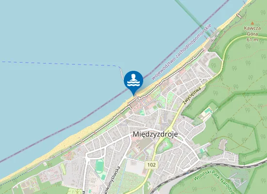 Map of Kąpielisko morskie Międzyzdroje Zachód
