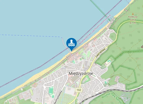 Map of Kąpielisko morskie Międzyzdroje Wschód