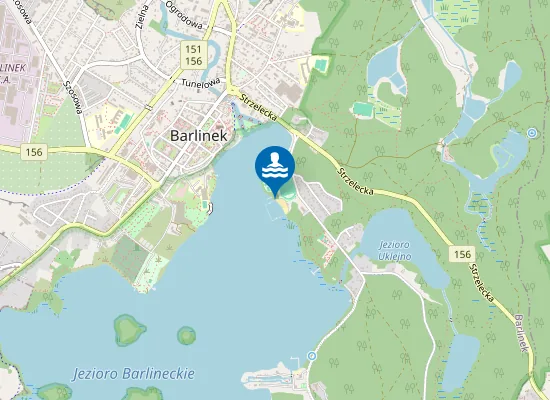 Map of KĄPIELISKO PLAŻA MIEJSKA