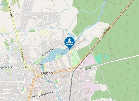 Map of KĄPIELISKO OSIR DĘBNO