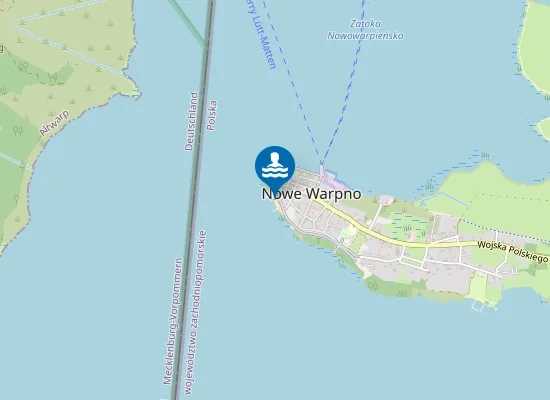 Map of Kąpielisko przy Jeziorze Nowowarpieńskim