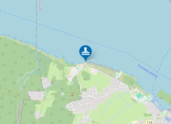 Map of KĄPIELISKO W TRZEBIEŻY