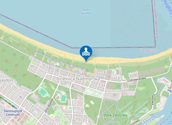 Map of KĄPIELISKO MORSKIE ŚWINOUJŚCIE - UZNAM