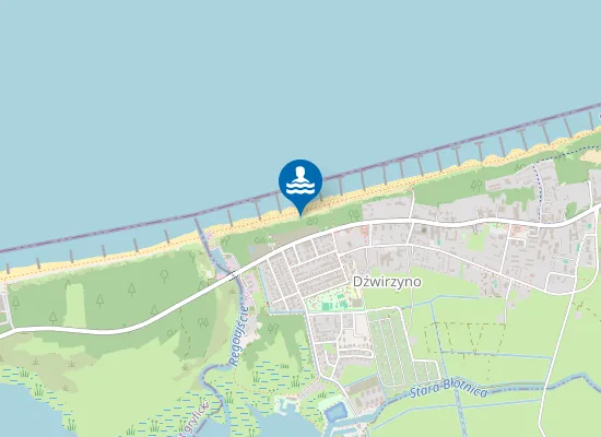 Map of KĄPIELISKO DŹWIRZYNO