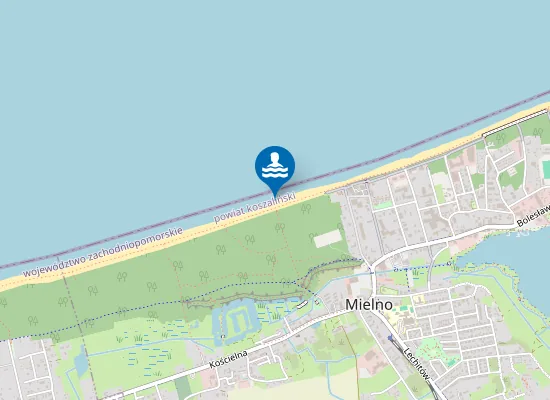 Map of Mielno Grodzisko