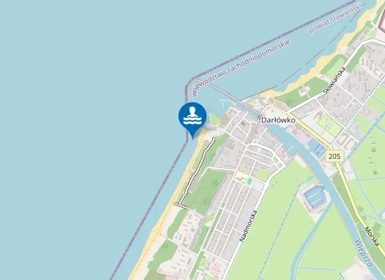 Map of KĄPIELISKO DARŁÓWKO ZACHODNIE KĄPIELISKO NR 1