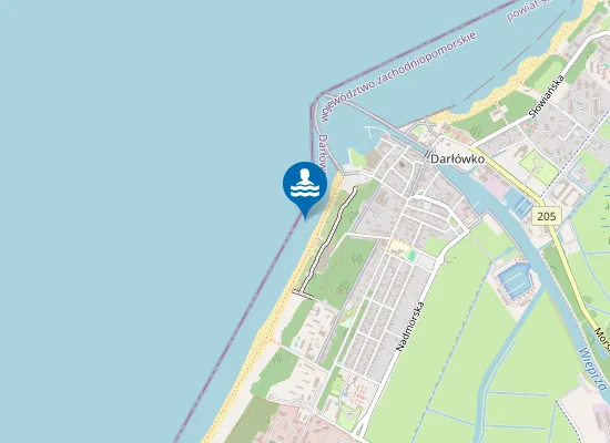 Map of KĄPIELISKO DARŁÓWKO ZACHODNIE KĄPIELISKO NR 2
