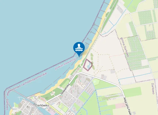 Map of Darłówko Wschodnie - Kąpielisko Nr 5