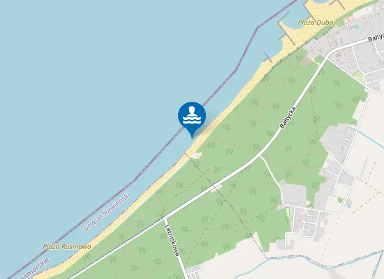 Map of Jarosławiec Zachód Pas Startowy