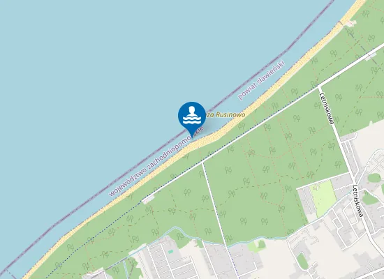 Map of Jarosławiec Zachód Rusinowo Ii