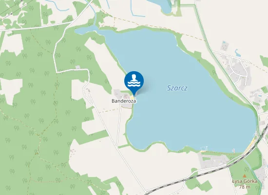 Map of KĄPIELISKO OW KARINA NAD JEZIOREM SZARCZ DUŻY