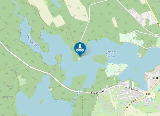 Map of PRZYSTAŃ WODNA ZSMP OW POD BASZTĄ W LUBNIEWICACH