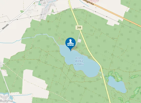 Map of KĄPIELISKO KOMPLEKS WYPOCZYNKOWY W DĄBIU