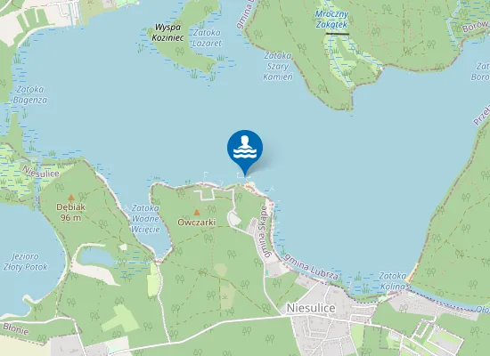 Map of KĄPIELISKO OW KORMORAN-NIESULICE