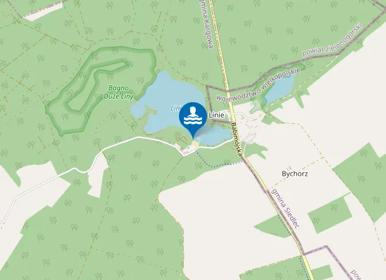 Map of OŚRODEK WYPOCZYNKOWY LINY