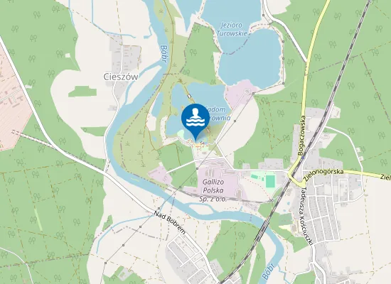 Map of KĄPIELISKO PRZY UL. FABRYCZNEJ W NOWOGRODZIE BOBRZAŃSKIM