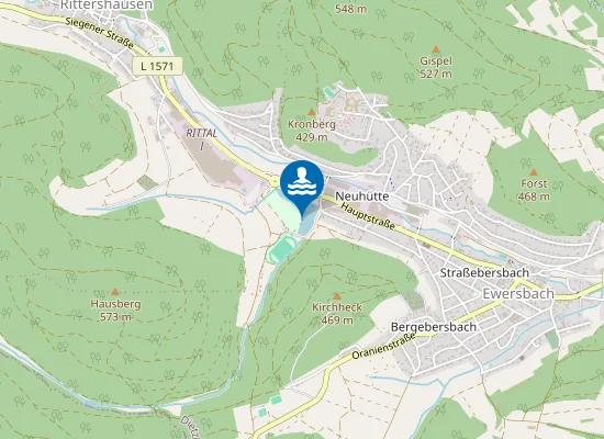 Map of STAUWEIHER EWERSBACH