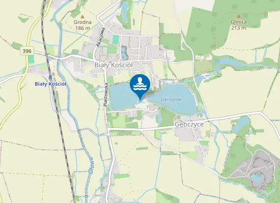 Map of OŚRODEK WYPOCZYNKOWY NAD STAWAMI W BIAŁYM KOŚCIELE