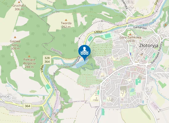 Map of Zalew Złotoryja