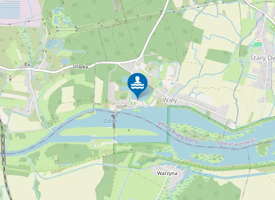 Map of Ośrodek Wypoczynkowy Wały