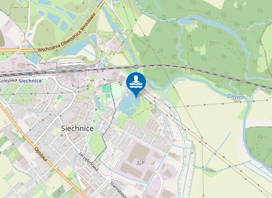 Map of Błękitna Laguna W Siechnicach