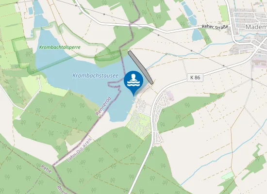 Map of KROMBACHTALSPERRE