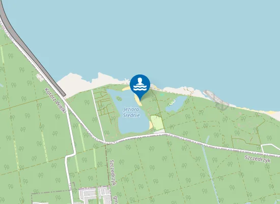 Map of JEZIORO ŚREDNIE