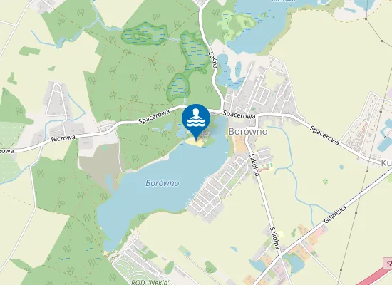 Map of OŚRODEK SZKOLENIOWO-WYP. WOPR WOJ.KUJAWSKO-POMORSKIEGO KĄPIELISKO BORÓWNO NAD JEZIOREM BORÓWNO