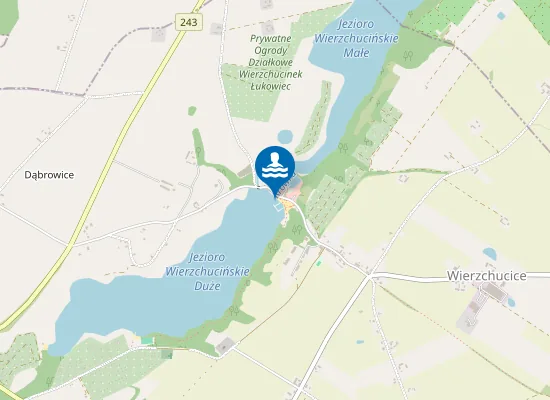 Map of Plaża pod Wierzbami w Wierzchucinku