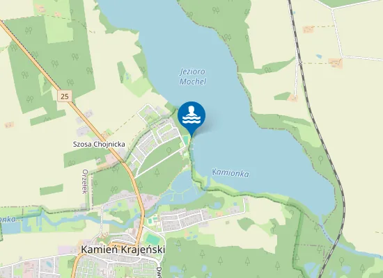 Map of KĄPIELISKO NAD JEZIOREM MOCHEL