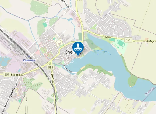 Map of PLAŻA MIEJSKA W CHEŁMŻY UL. ŁAZIENNA