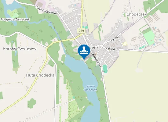 Map of KĄPIELISKO PLAŻA MIEJSKA W CHODCZU