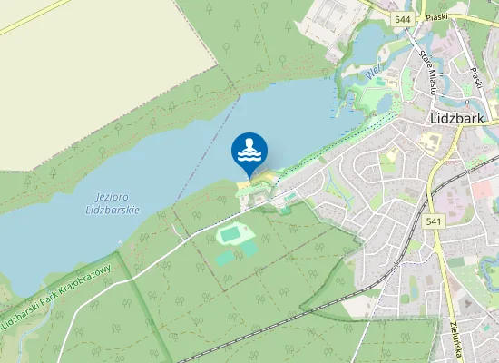 Map of KĄPIELISKO PRZY PLAŻY MIEJSKIEJ