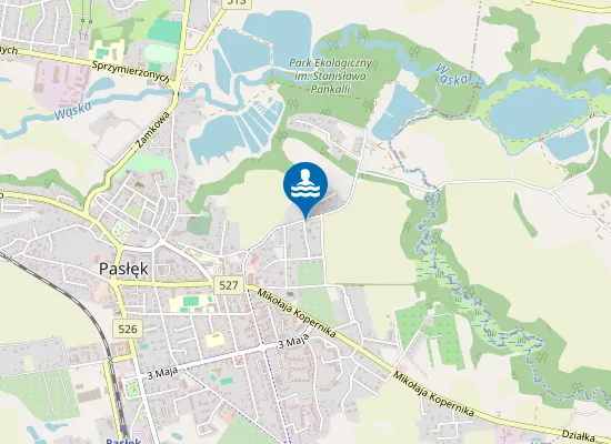 Map of KĄPIELISKO JEZIORKO W PASŁĘKU