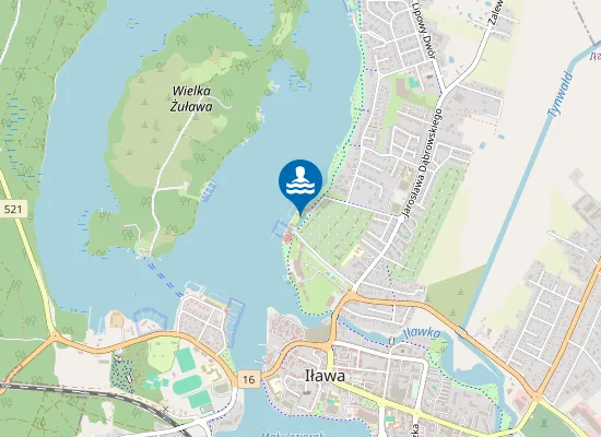 Map of KĄPIELISKO MIEJSKIE IŁAWA-KAJKI